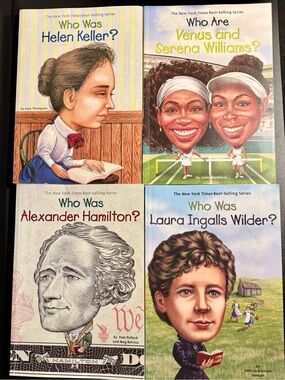 Who Was Who/Are Books * Lot of 4 * Educational * NY Times Bestselling Series
